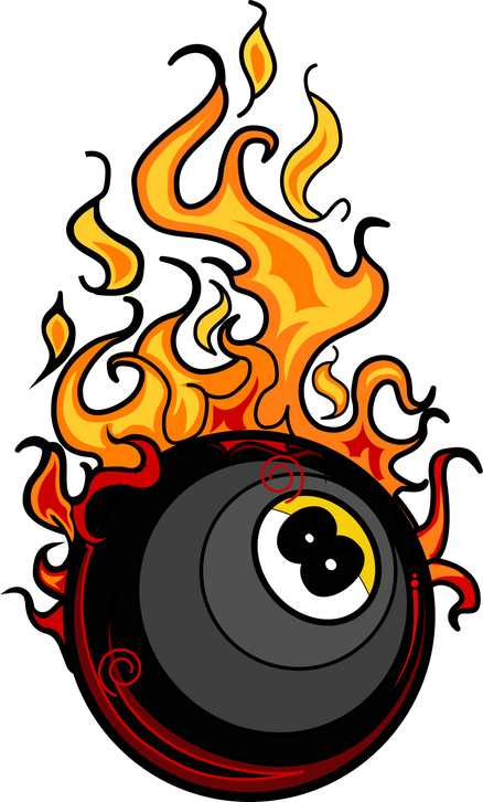 Billiard Ball in Fire